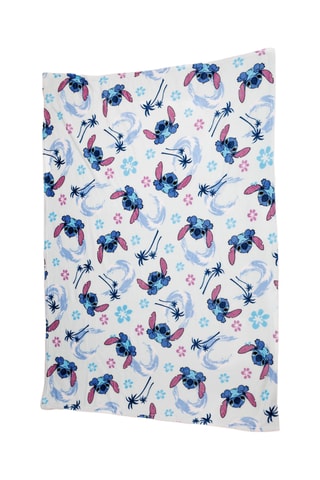 Plaid Stitch Lilo et Stitch Disney - Blanc et bleu - 110 x 140 cm