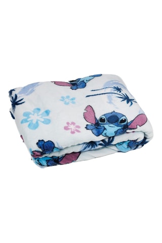 Plaid Stitch Lilo et Stitch Disney - Blanc et bleu - 110 x 140 cm