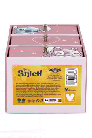 Boîte de rangement Stitch et Angel Lilo et Stitch Disney - 9,5 x 7 x 15 cm
