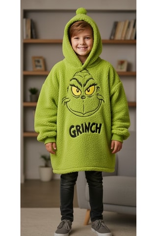 Sweat à capuche Grinch - Vert