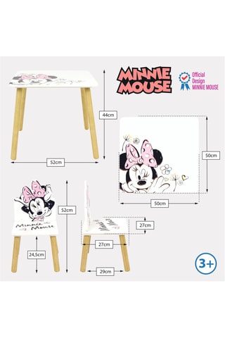 Table et 2 chaises Minnie Disney