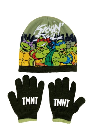 Bonnet et gants Tortues Ninja - Vert