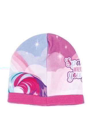 Bonnet et gants Licorne - Rose et violet