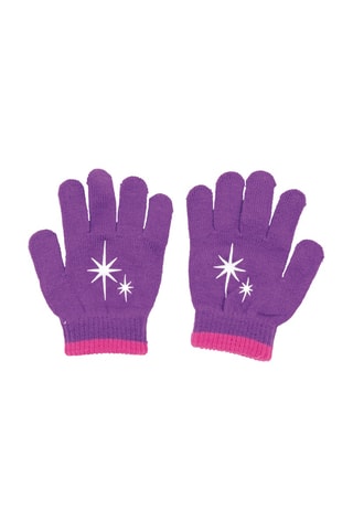 Bonnet et gants Licorne - Rose et violet