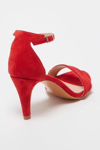 Sandales à talons - Rouge