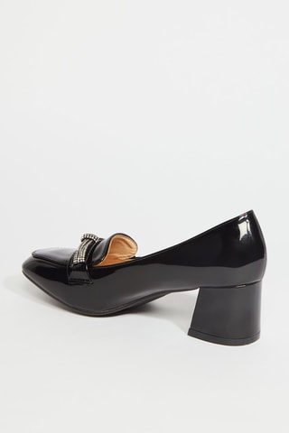 Mocassins à talons - Noir