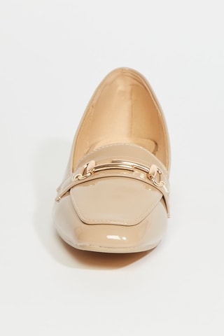 Mocassins à talons - Beige