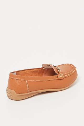 Mocassins en cuir - Camel