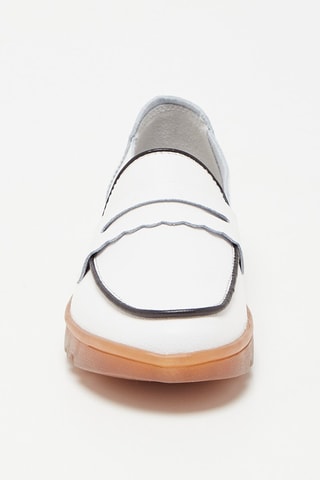 Mocassins en cuir - Blanc