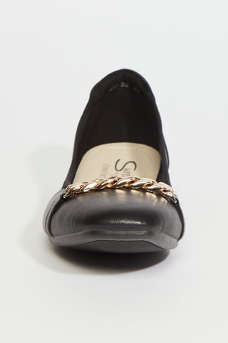 Ballerines en cuir - Noir