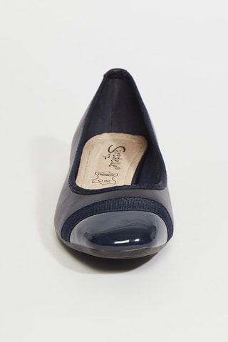 Ballerines en cuir - Bleu foncé