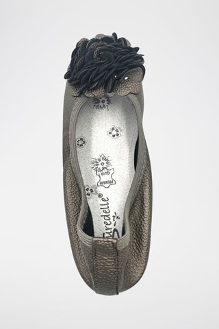 Ballerines en cuir - Gris foncé