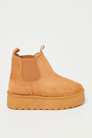 Bottines fourrées - Camel