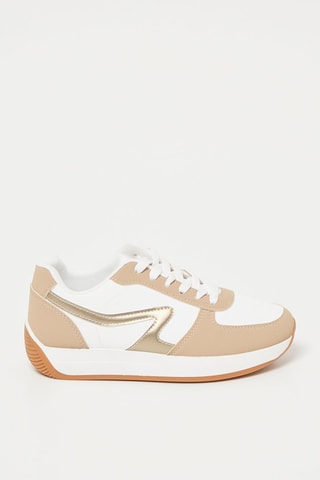 Baskets - Beige et blanc