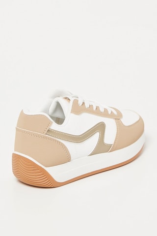 Baskets - Beige et blanc