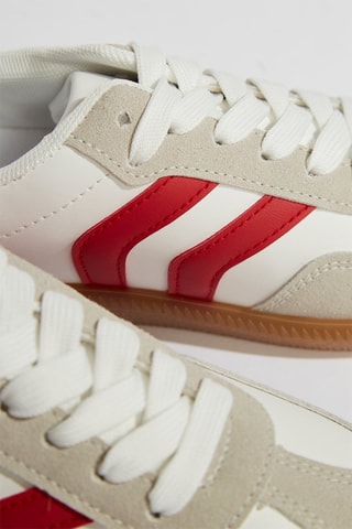 Baskets - Blanc et rouge