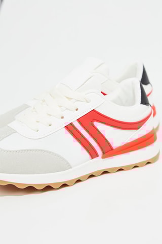 Baskets - Blanc et rouge