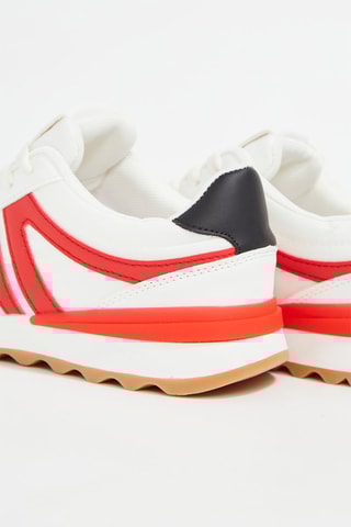 Baskets - Blanc et rouge