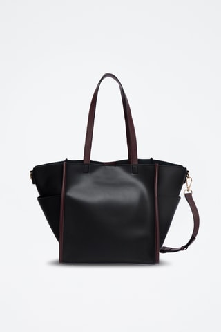 Leren Trendy Handtas Karine - Zwart