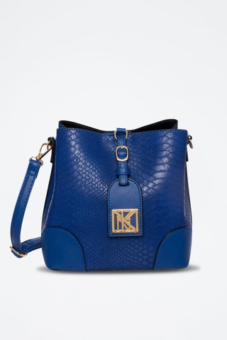 Schoudertas Liloï - Blauw en goudkleurig