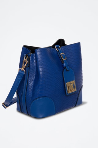 Schoudertas Liloï - Blauw en goudkleurig