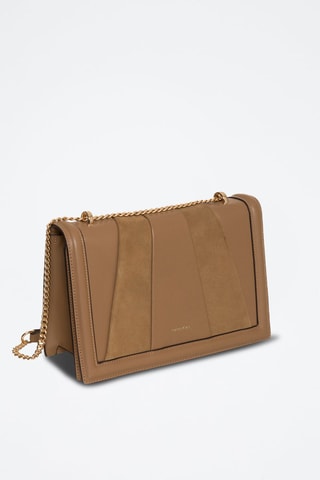 Leren Schoudertas Vered - Taupe