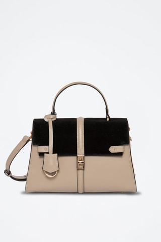 Leren Handtas Metropolis - Taupe