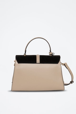 Leren Handtas Metropolis - Taupe