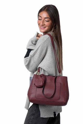 Sac porté épaule Mylene - Rouge