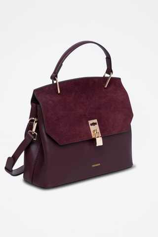 Leren Handtas Ninon - Paars