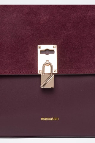 Leren Handtas Ninon - Paars