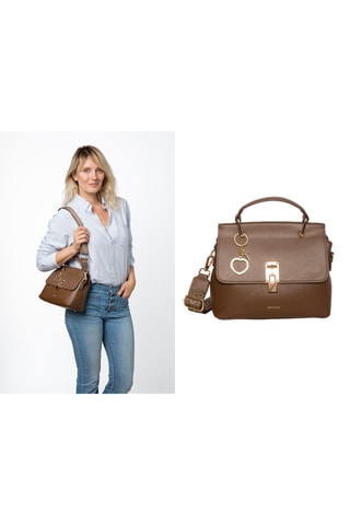 Leren Handtas Jarly - Lichtbruin