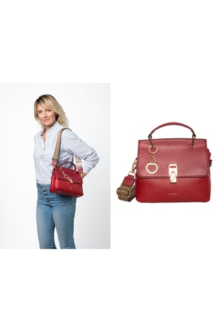 Leren Handtas Jarly - Bordeauxrood