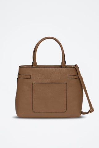 Schoudertas Spacy - Zwart - Lichtbruin