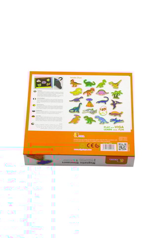 Dinosaures magnétiques en bois - 20 pièces - Dès 2 ans