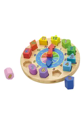 Horloge à encastrement en bois - Dès 2 ans