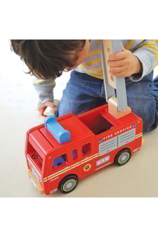 Camion de pompier en bois - Dès 18 mois