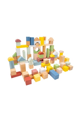 Blocs de construction en bois - 100 pièces - Dès 18 mois