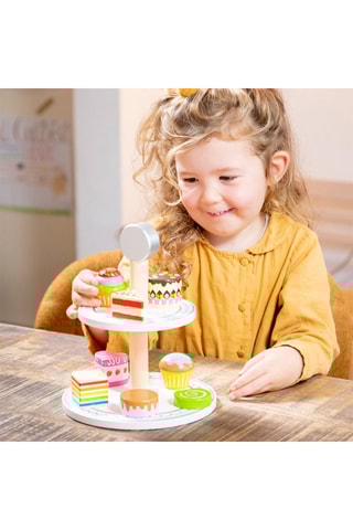 Présentoir à gâteaux en bois - Dès 2 ans
