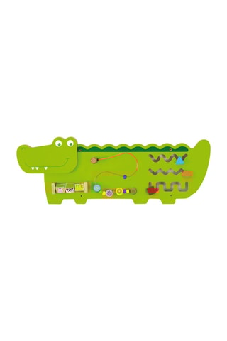Jeu d'éveil mural Crocodile en bois -  Dès 1 an