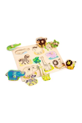 Puzzle en bois Safari - 8 pièces - Dès 2 ans