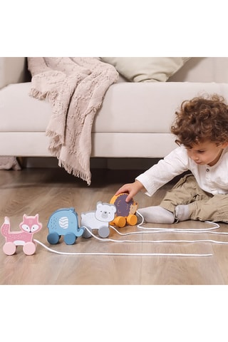 Hérisson à tirer en bois - Dès 18 mois