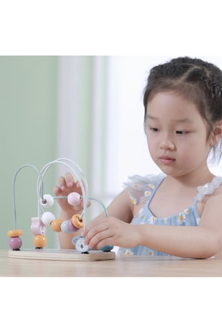 Labyrinthe de perles en bois - Dès 2 ans