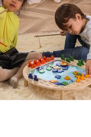 Jeu de pêche à la ligne en bois - Dès 2 ans