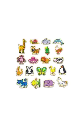 Animaux aimantés en bois - 20 pièces - Dès 18 mois