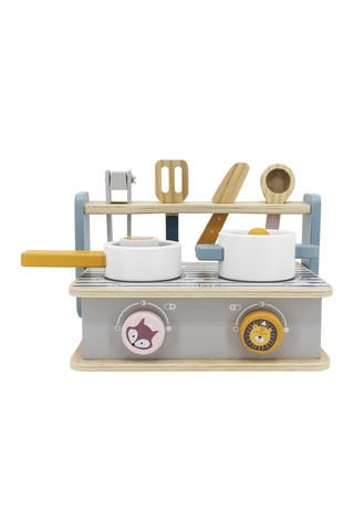 Cuisinière et barbecue pliables en bois - Dès 24 mois