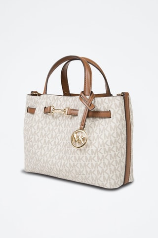 Handtas Carson - Ecru en Bruin