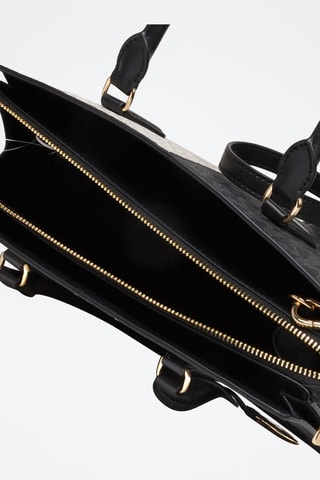 Handtas - Zwart en Ecru