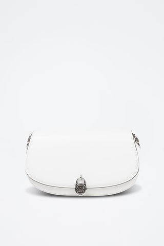 Leren Schoudertas - Wit