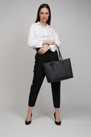 Leren Shopper 
Zwart